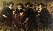 Four aldermen of the Kloveniersdoelen in Amsterdam